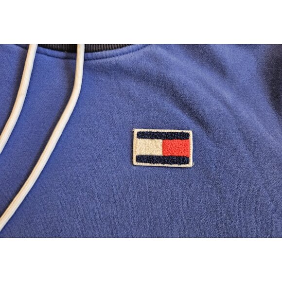 Tommy Hilfiger Retro Multicolored Color block 1990’s Hoodie Size Mens Med - Picture 3 of 12